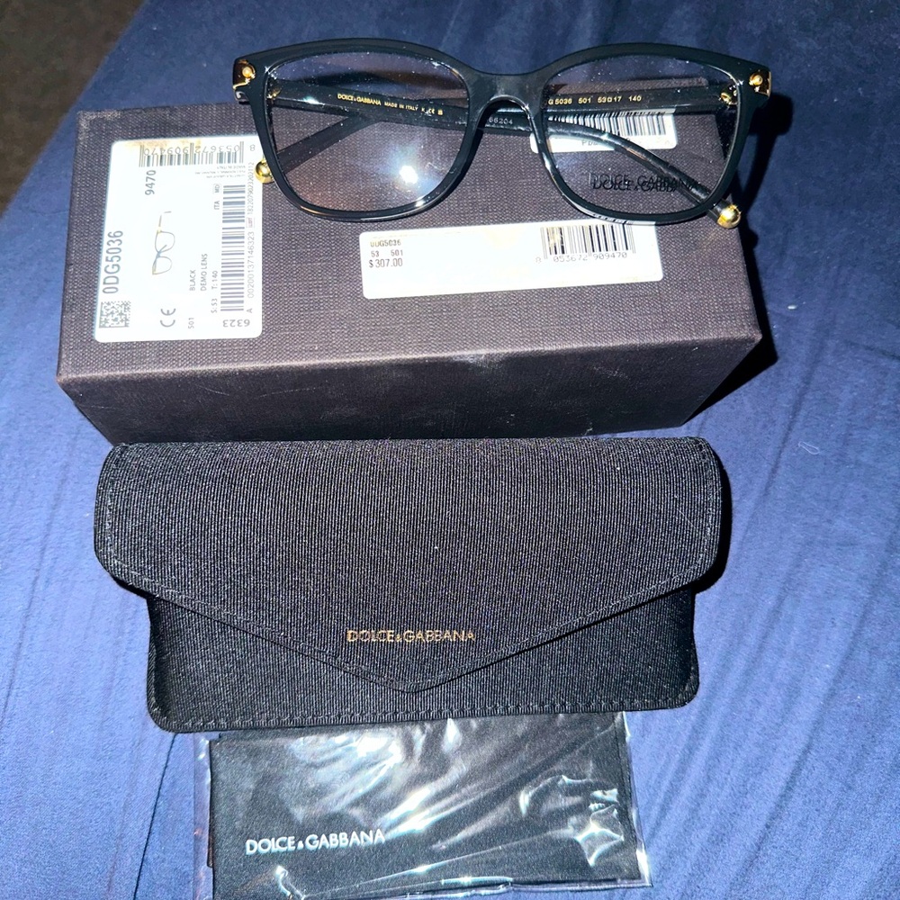 Dolce & Gabbana NWT Black frame DG5036 Size 53
